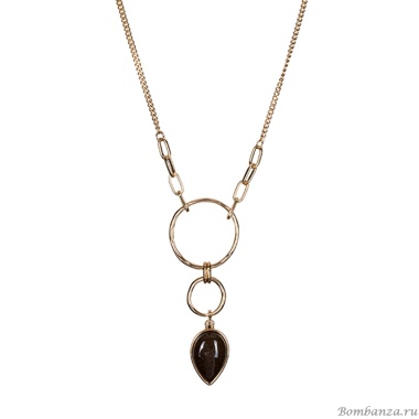 Колье Fiore Luna, COFFE AGATE